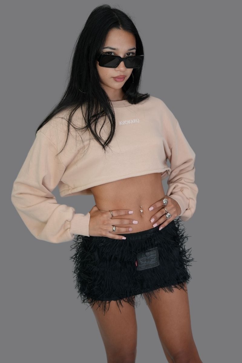 Levis Fur Mini Skirt